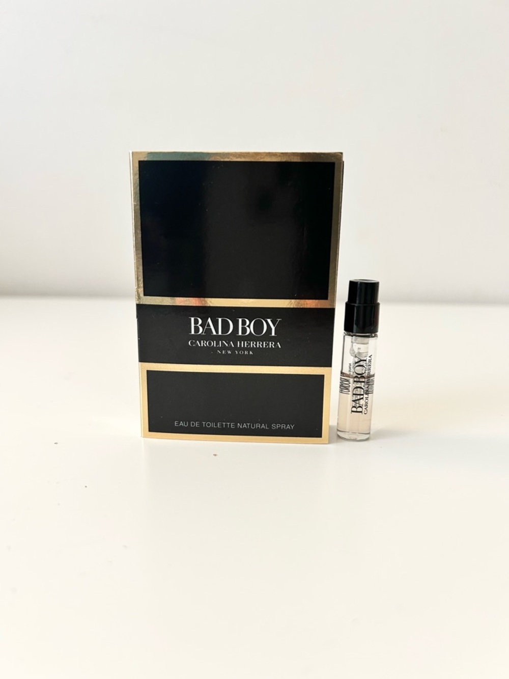 🌸CAROLINA HERRERA Bad Boy EDT Vial Spray Sample 1.5mL
